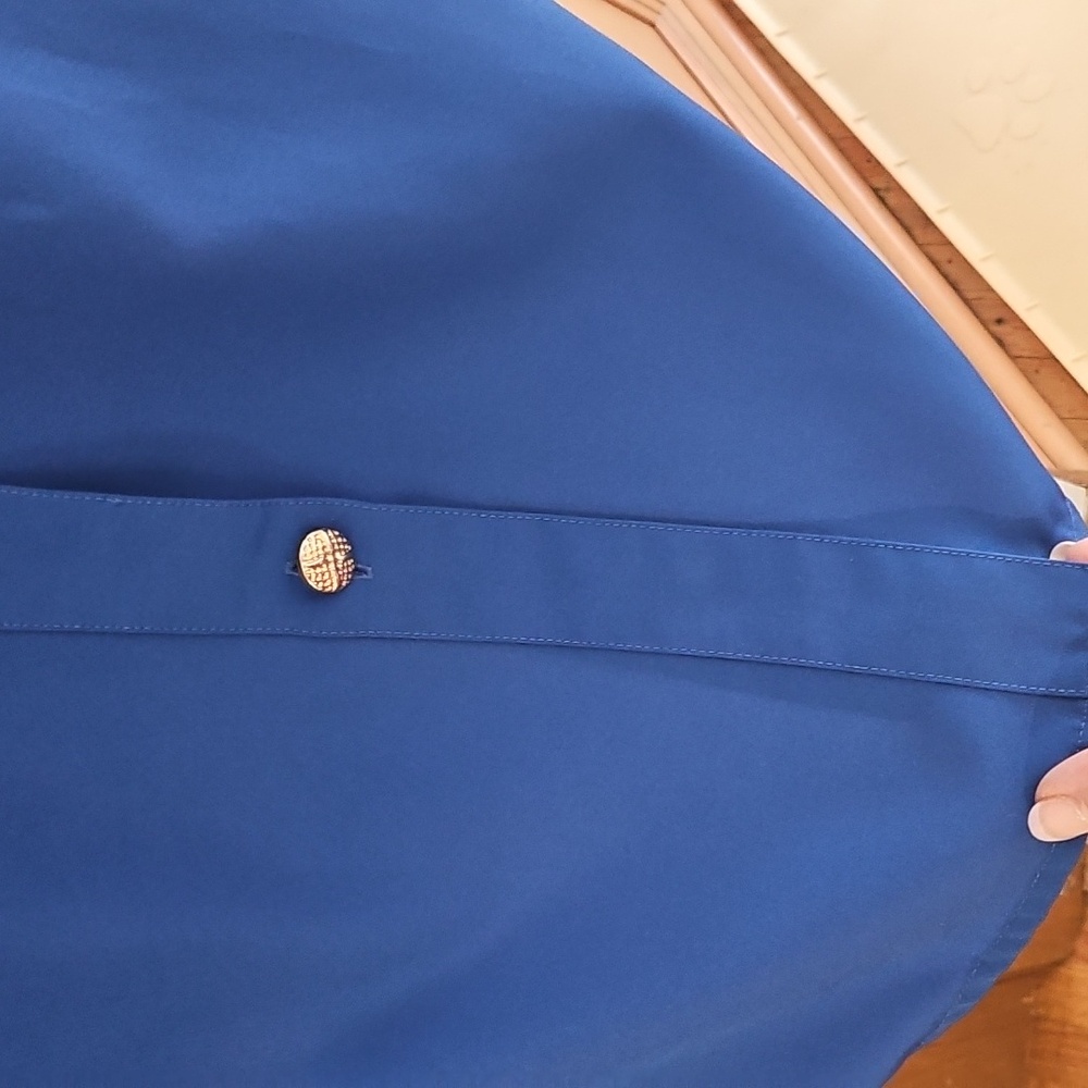 Vintage Button-down Blouse By Fashion Attitudes, 100% Polyester - Picture 5 of 7